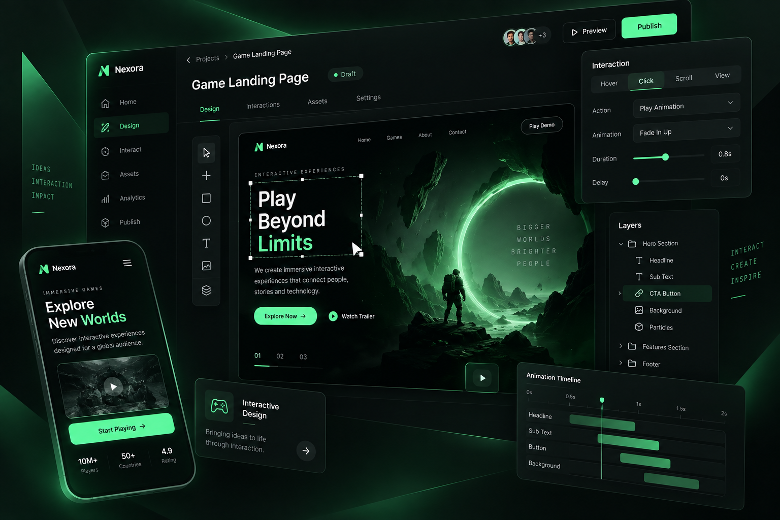 Interactive UI Experience